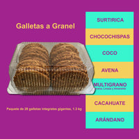 GALLETÓN a granel, 28 piezas, estuche plástico, 1.3kg