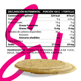 Tortillas de Harina de Almendra, 8 Piezas, 200g